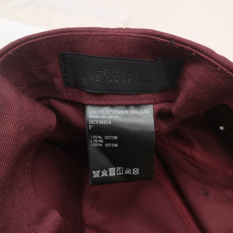 アンダーカバー UNDERCOVER 帽子 キャップ Hill Top Church キャップ UCY4H04 - えんじ / ワインレッド / dark red メンズ USED 古着 中古 50163316