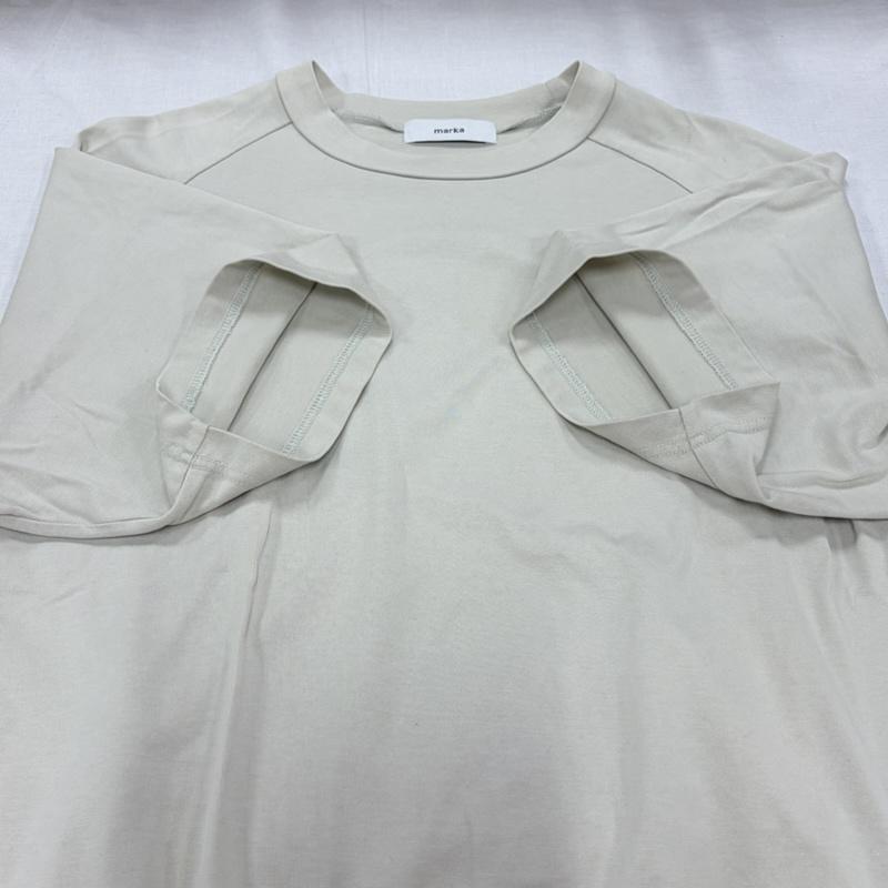 マーカ marka Tシャツ 半袖 半袖 クルーネック コンパクト Tシャツ ラグラン 無地 1 無地 ベージュ / ベージュ / beige メンズ USED 古着 中古 50163317