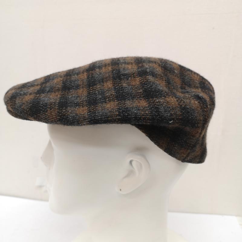 カンゴール KANGOL 帽子 ハンチング 90s 00s イギリス製 ウール チェック ハンチング - メンズ USED 古着 中古 50163324