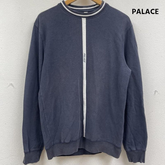 パレス PALACE トレーナー 長袖 縦ロゴ ライン クルーネック スウェット トレーナー S 紺 / ネイビー / navy メンズ USED 古着 中古 50163325