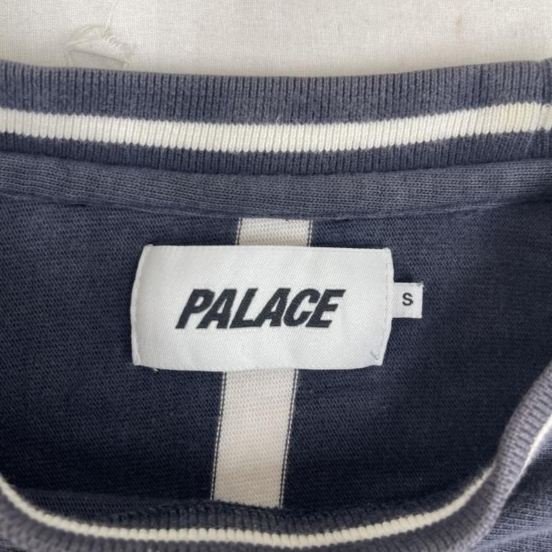 パレス PALACE トレーナー 長袖 縦ロゴ ライン クルーネック スウェット トレーナー S 紺 / ネイビー / navy メンズ USED 古着 中古 50163325