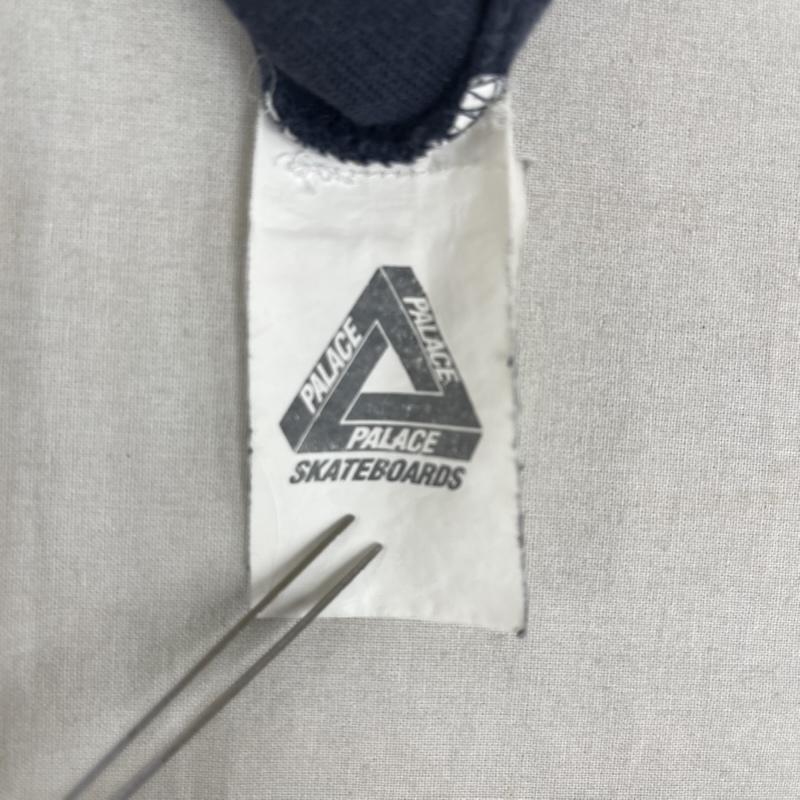 パレス PALACE トレーナー 長袖 縦ロゴ ライン クルーネック スウェット トレーナー S 紺 / ネイビー / navy メンズ USED 古着 中古 50163325