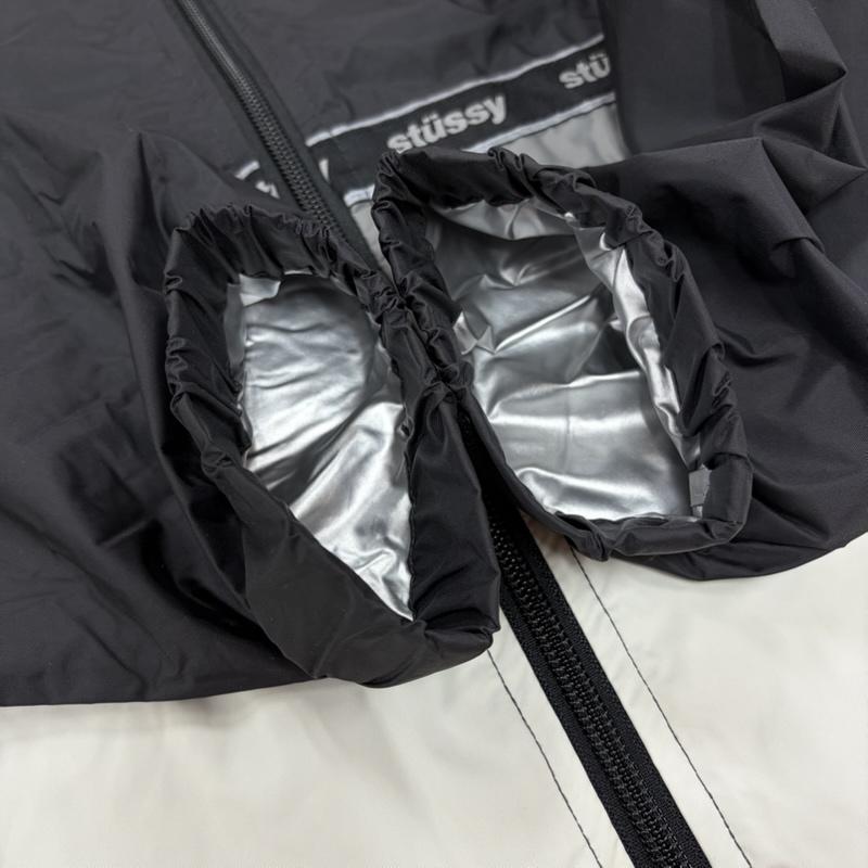 ステューシー STUSSY ジャケット、上着 ジャンパー、ブルゾン ナイロン ジャケット ロゴ リフレクター ブルゾン ジップアップ S ワンポイント X ロゴ、文字 X プリント 黒 / ブラック / black X 灰 / グレー / gray メンズ USED 古着 中古 50163328