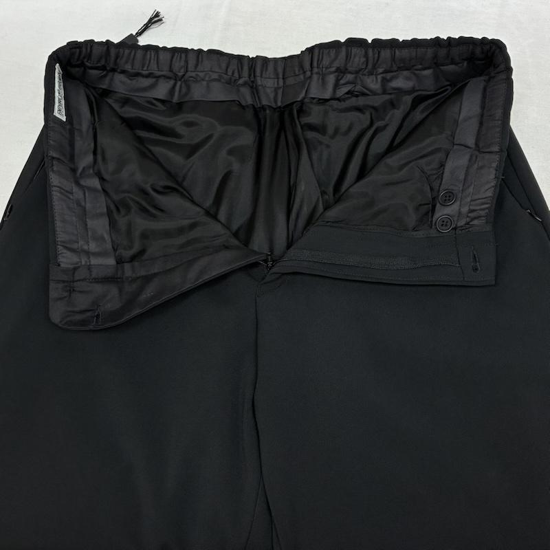 エンポリオアルマーニ EMPORIO ARMANI スーツ スーツ ストレッチ ナイロン 中綿 比翼 スナップ ジャケット ワイド パンツ セットアップ イタリア製 52 メンズ USED 古着 中古 50163331