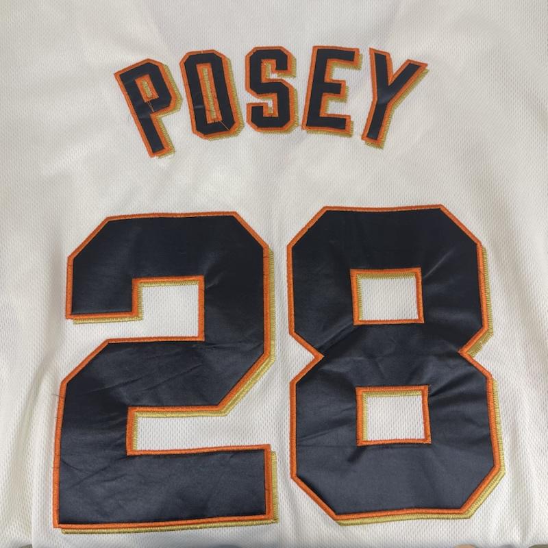 古着 USED シャツ、ブラウス 半袖 サンフランシスコ ジャイアンツ ベースボール ユニフォーム シャツ POSEY 28 48 オフホワイト / オフホワイト / メンズ USED 古着 中古 50163336
