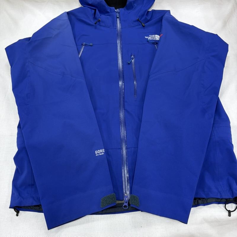ザノースフェイス THE NORTH FACE ジャケット、上着 ジャンパー、ブルゾン WINTER DANCE JACKET ウィンターダンス NP61202 ゴアテックス GORE-TEX マウンテンパーカー ナイロン ジャケット XL ワンポイント X ロゴ、文字 X 刺繍 青 / ブルー / blue X 黒 / ブラック / black X 銀 / シルバー / silver color メンズ USED 古着 中古 50163337