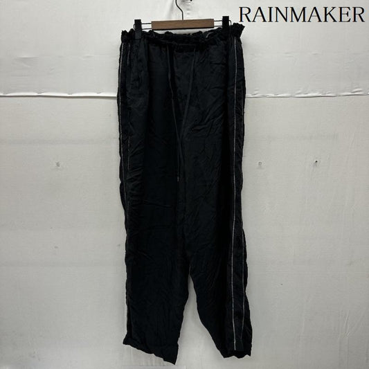 レインメーカー RAINMAKER パンツ ワークパンツ、ペインターパンツ BRAIDED TRIM DOUGI PANTS キュプラ ワイド トラック イージー パンツ RM231-050 FREE 黒 / ブラック / black メンズ USED 古着 中古 50163345