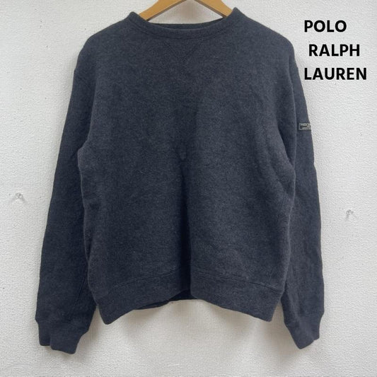 ポロラルフローレン POLO RALPH LAUREN ニット、セーター 長袖 ヴィンテージ クルーネック ウール ニット セーター kr-rs-ia-4700 M ダークグレー / ダークグレー / メンズ USED 古着 中古 50163346