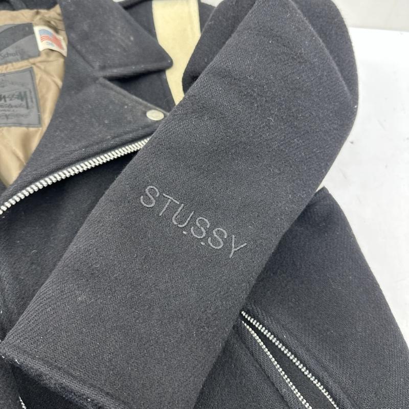 ステューシー STUSSY ジャケット、上着 ジャンパー、ブルゾン schott ワンスター ウール ライダース ジャケット 36 黒 / ブラック / black メンズ USED 古着 中古 50163349