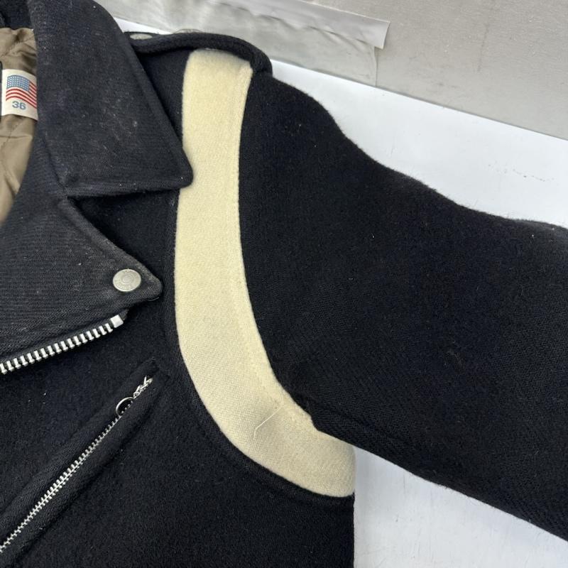 ステューシー STUSSY ジャケット、上着 ジャンパー、ブルゾン schott ワンスター ウール ライダース ジャケット 36 黒 / ブラック / black メンズ USED 古着 中古 50163349