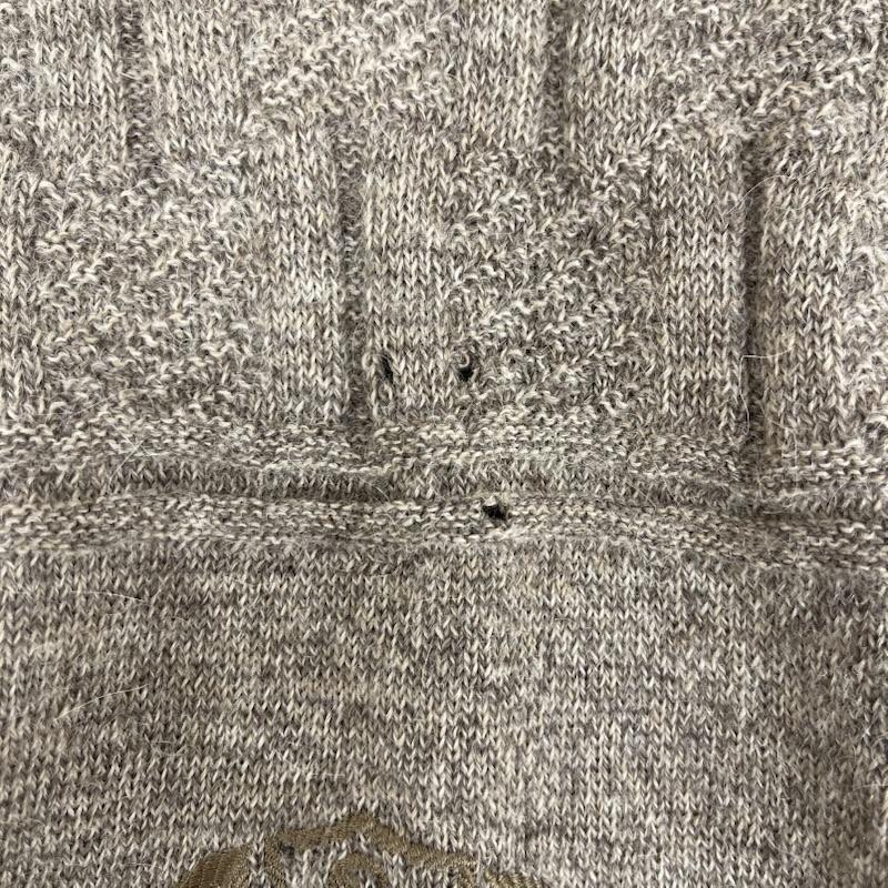 バーバリーズ BURBERRYS ニット、セーター 長袖 ヴィンテージ フロントロゴ 刺繍 ケーブル ニット セーター bbt11-708 M ベージュ / ベージュ / beige メンズ USED 古着 中古 50163350
