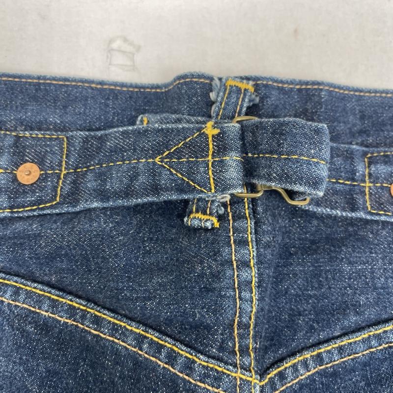 エヴィス EVISU パンツ ショートパンツ 初期 NO2 鯛釣りカモメマーク シンチバック 2504XX ボタンフライ デニム ショーツ 32インチ インディゴ / インディゴ / Indigo メンズ USED 古着 中古 50163352
