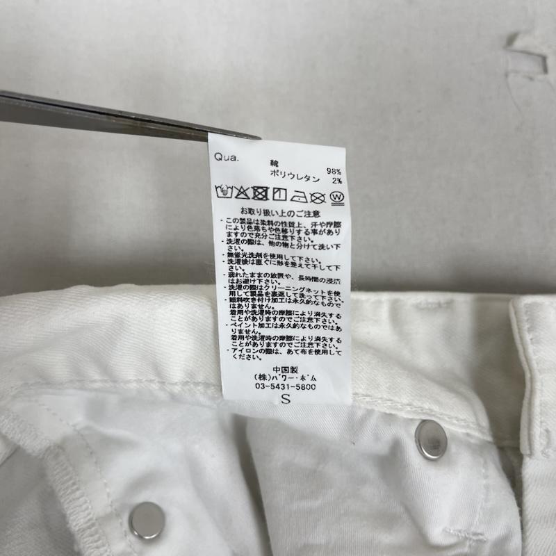 フーガ FUGA パンツ デニム、ジーンズ 立体加工 デザイン シンチバック フレア デニム パンツ FG26-C01 S 白 / ホワイト / white メンズ USED 古着 中古 50163353