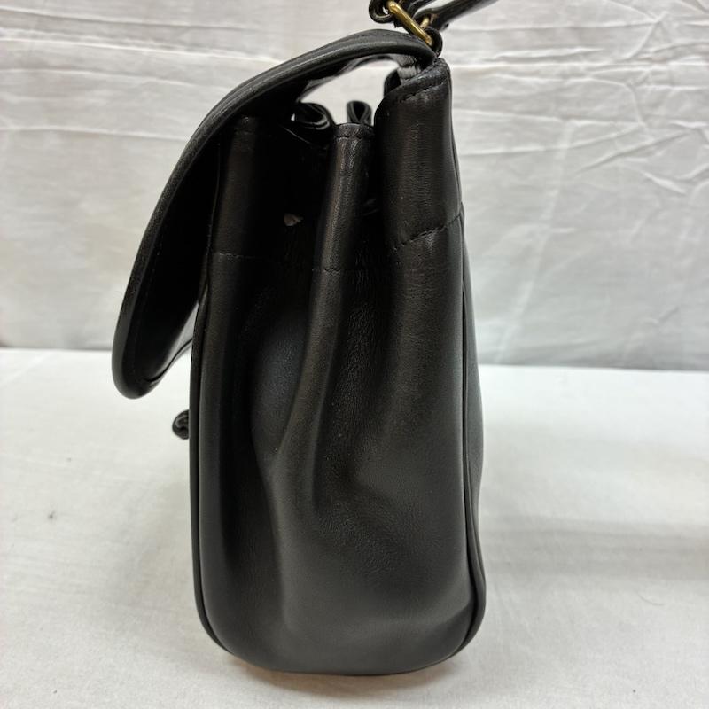 コーチ COACH ショルダーバッグ ショルダーバッグ オールド 90s USA製 6588-003 グラブタン レザー 巾着 フラップ ショルダー バッグ 斜め掛け クロスボディ - レディース USED 古着 中古 50163354
