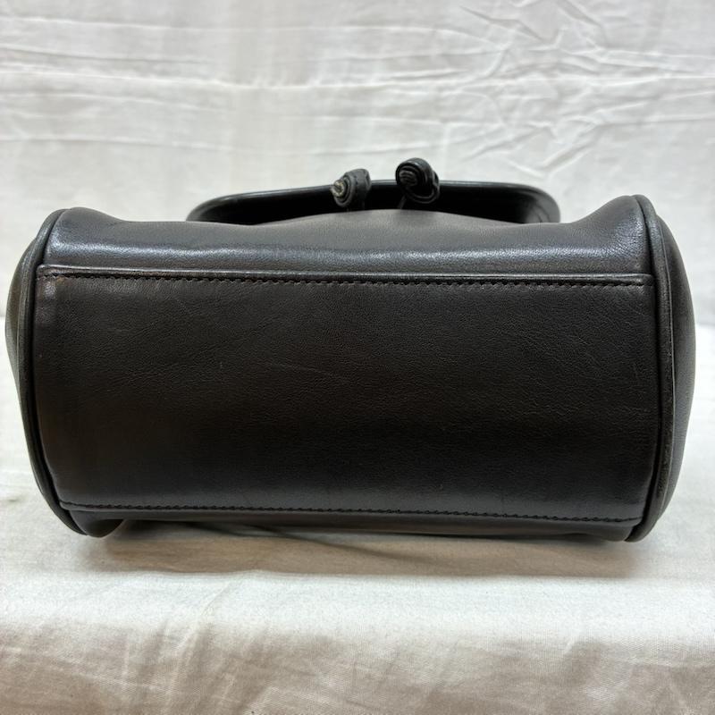 コーチ COACH ショルダーバッグ ショルダーバッグ オールド 90s USA製 6588-003 グラブタン レザー 巾着 フラップ ショルダー バッグ 斜め掛け クロスボディ - レディース USED 古着 中古 50163354