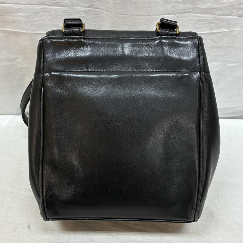 コーチ COACH ショルダーバッグ ショルダーバッグ オールド 90s USA製 6588-003 グラブタン レザー 巾着 フラップ ショルダー バッグ 斜め掛け クロスボディ - レディース USED 古着 中古 50163354