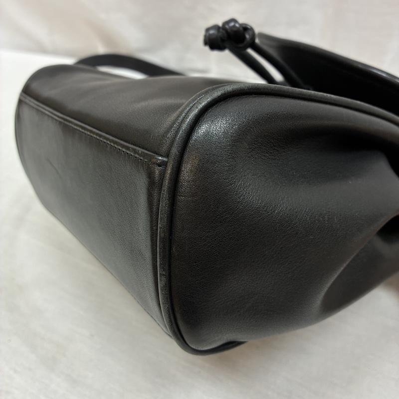 コーチ COACH ショルダーバッグ ショルダーバッグ オールド 90s USA製 6588-003 グラブタン レザー 巾着 フラップ ショルダー バッグ 斜め掛け クロスボディ - レディース USED 古着 中古 50163354