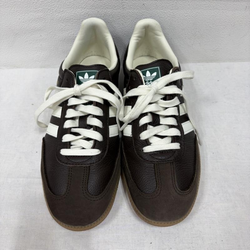 アディダス adidas スニーカー スニーカー SAMBA サンバ OG JR0891 ローカット スニーカー レザー ガムソール 27.5cm ロゴ、文字 茶 / ブラウン / brown X 白 / ホワイト / white メンズ USED 古着 中古 50163355