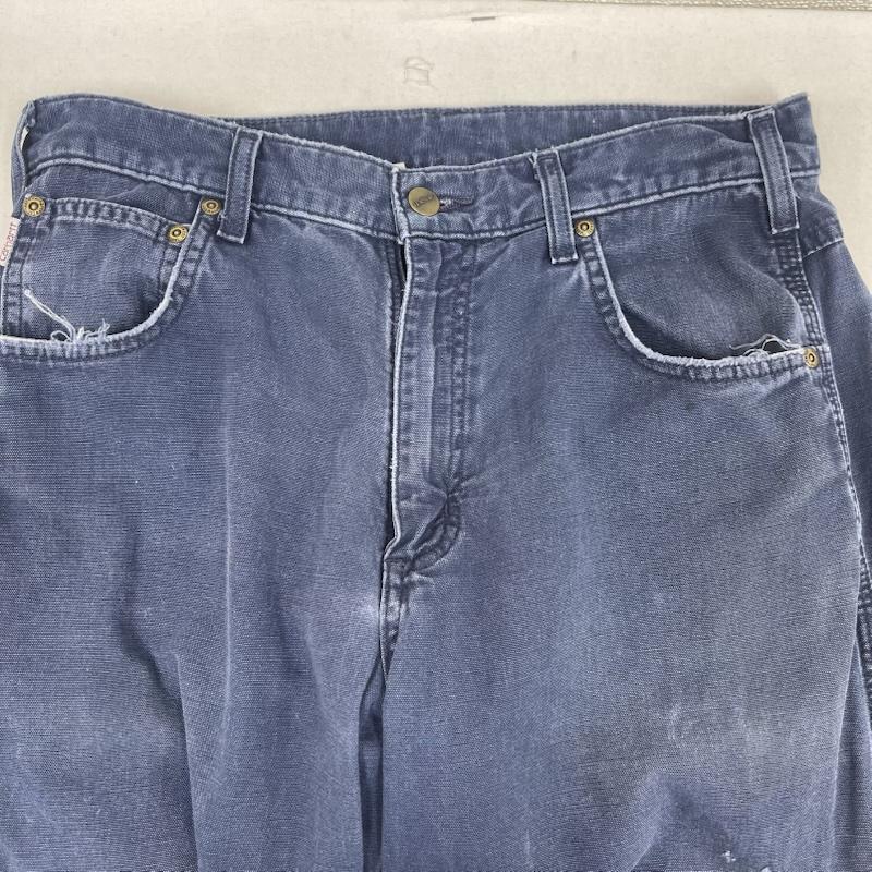 カーハート Carhartt パンツ ワークパンツ、ペインターパンツ ルーズフィット ロゴパッチ キャンバスカー ペンター パンツ 31インチ インディゴ / インディゴ / Indigo メンズ USED 古着 中古 50163356