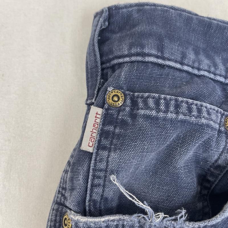 カーハート Carhartt パンツ ワークパンツ、ペインターパンツ ルーズフィット ロゴパッチ キャンバスカー ペンター パンツ 31インチ インディゴ / インディゴ / Indigo メンズ USED 古着 中古 50163356