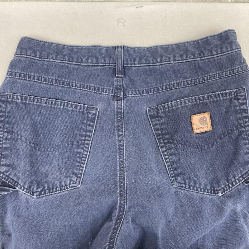 カーハート Carhartt パンツ ワークパンツ、ペインターパンツ ルーズフィット ロゴパッチ キャンバスカー ペンター パンツ 31インチ インディゴ / インディゴ / Indigo メンズ USED 古着 中古 50163356