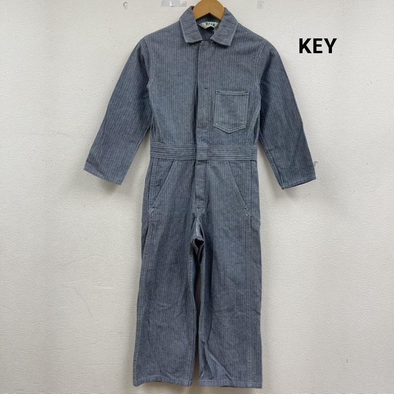 キイ KEY ワンピース・ドレス・オールインワン ワンピース・ドレス・オールインワン USA製 ヘリンボーンツイル オールインワン つなぎ ワークウェア 水色 / ライトブルー / レディース USED 古着 中古 50163357
