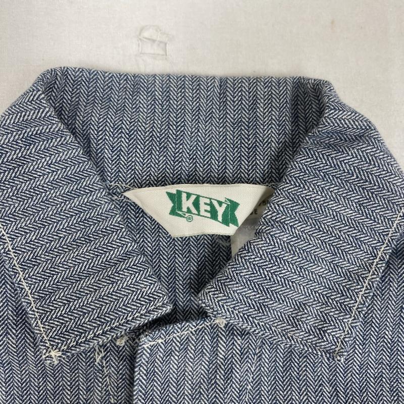 キイ KEY ワンピース・ドレス・オールインワン ワンピース・ドレス・オールインワン USA製 ヘリンボーンツイル オールインワン つなぎ ワークウェア 水色 / ライトブルー / レディース USED 古着 中古 50163357