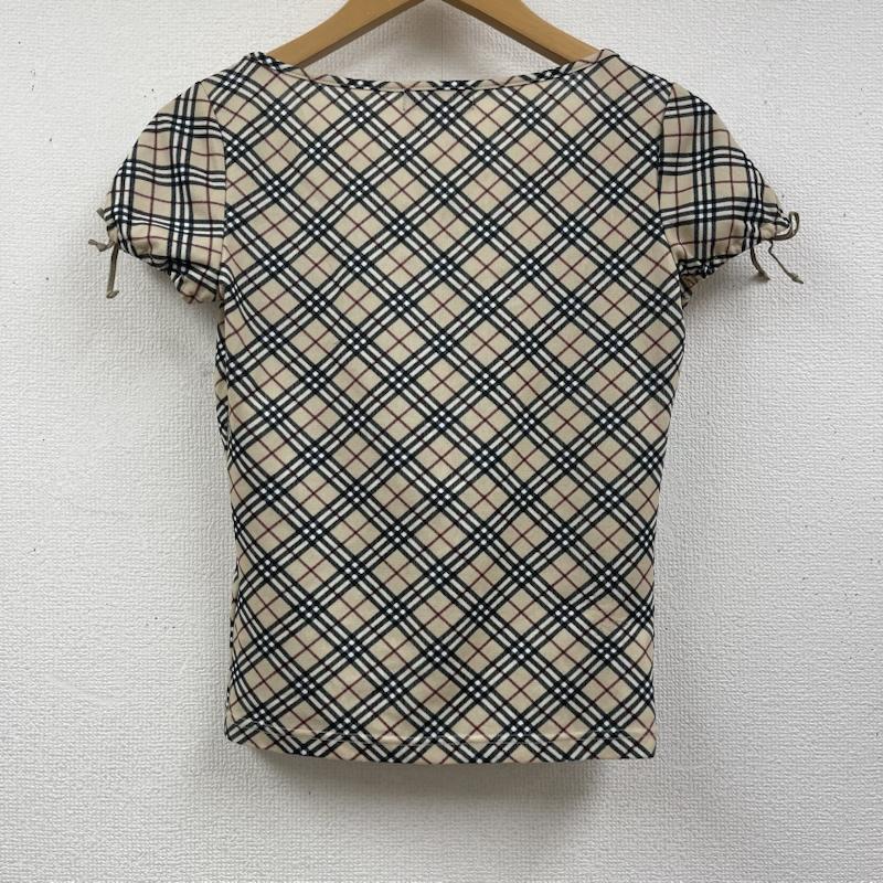 バーバリーロンドン Burberry London カットソー 半袖 BLUE LABEL ノバチェック柄 カットソー Tシャツ fa590-386 M ベージュ / ベージュ / beige レディース USED 古着 中古 50163358