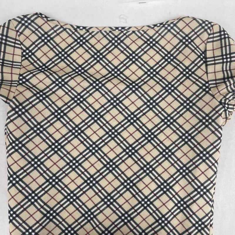 バーバリーロンドン Burberry London カットソー 半袖 BLUE LABEL ノバチェック柄 カットソー Tシャツ fa590-386 M ベージュ / ベージュ / beige レディース USED 古着 中古 50163358