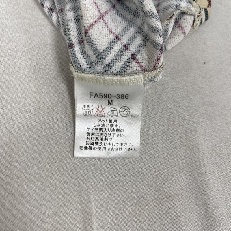 バーバリーロンドン Burberry London カットソー 半袖 BLUE LABEL ノバチェック柄 カットソー Tシャツ fa590-386 M ベージュ / ベージュ / beige レディース USED 古着 中古 50163358