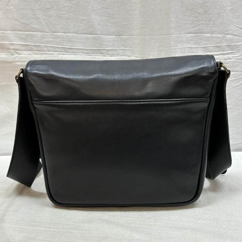 コーチ COACH ショルダーバッグ ショルダーバッグ オールド 90s レザー クロスボディ 斜め掛け ショルダーバッグ フラップ スナップ ダークネイビー - メンズ USED 古着 中古 50163359