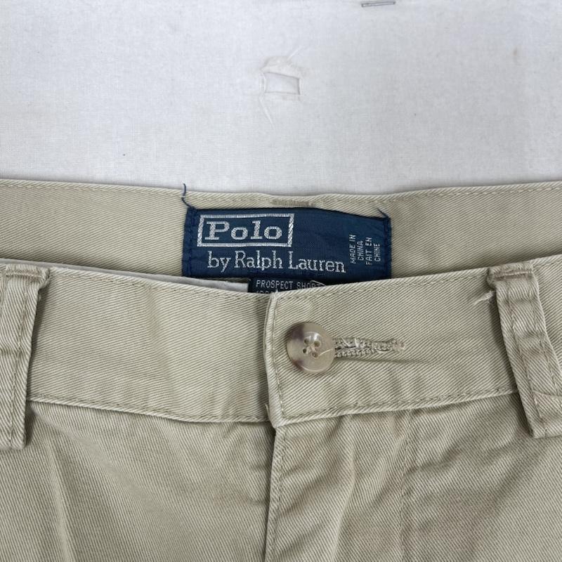 ポロバイラルフローレン Polo by RALPH LAUREN パンツ ショートパンツ ワイド バギー シルエット ビッグサイズ ショート パンツ 42 ベージュ / ベージュ / beige メンズ USED 古着 中古 50163361