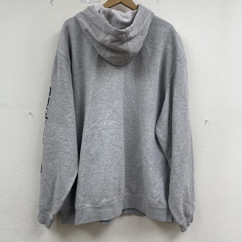 カーハート Carhartt パーカー 長袖 ルーズ フィット ミッドウェイト ロゴ スリーブ グラフィック パーカー ts0288-m XXL 灰 / グレー / gray メンズ USED 古着 中古 50163363