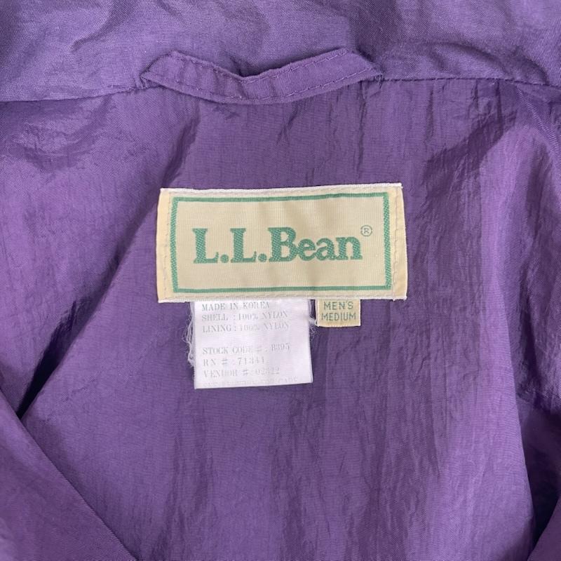 エルエルビーン L.L.Bean ジャケット、上着 ジャンパー、ブルゾン 80s 90s ヴィンテージ ナイロン ジップアップ フード ジャケット 紫 / パープル / purple メンズ USED 古着 中古 50163366