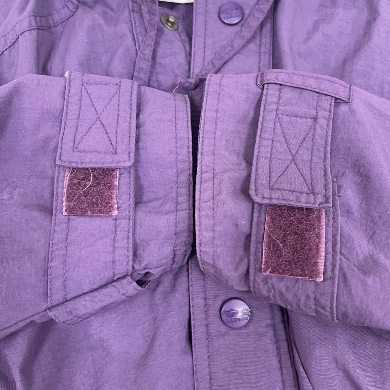 エルエルビーン L.L.Bean ジャケット、上着 ジャンパー、ブルゾン 80s 90s ヴィンテージ ナイロン ジップアップ フード ジャケット 紫 / パープル / purple メンズ USED 古着 中古 50163366