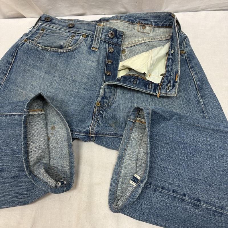 リーバイス Levi s パンツ デニム、ジーンズ 2000年製 USA製 20201-0128 1920年復刻 555バレンシア シンチバック デニム パンツ 31インチ メンズ USED 古着 中古 50163369