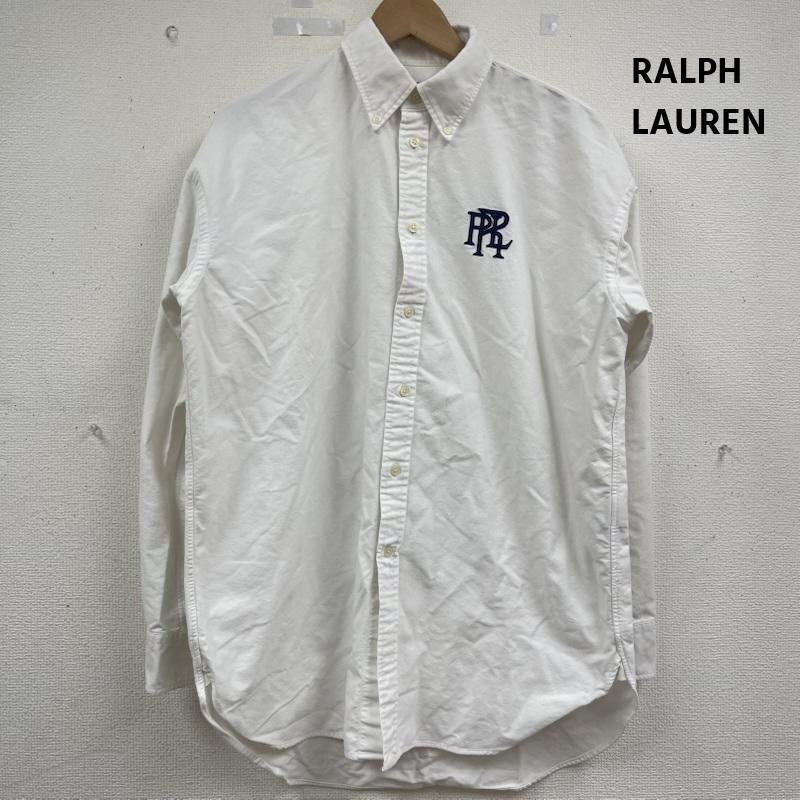 ラルフローレン RALPHLAUREN シャツ、ブラウス 長袖 PRL ロゴ刺繍 ボタンダウン カジュアル シャツ ボーイフレンド フィット M 白 / ホワイト / white メンズ USED 古着 中古 50163373