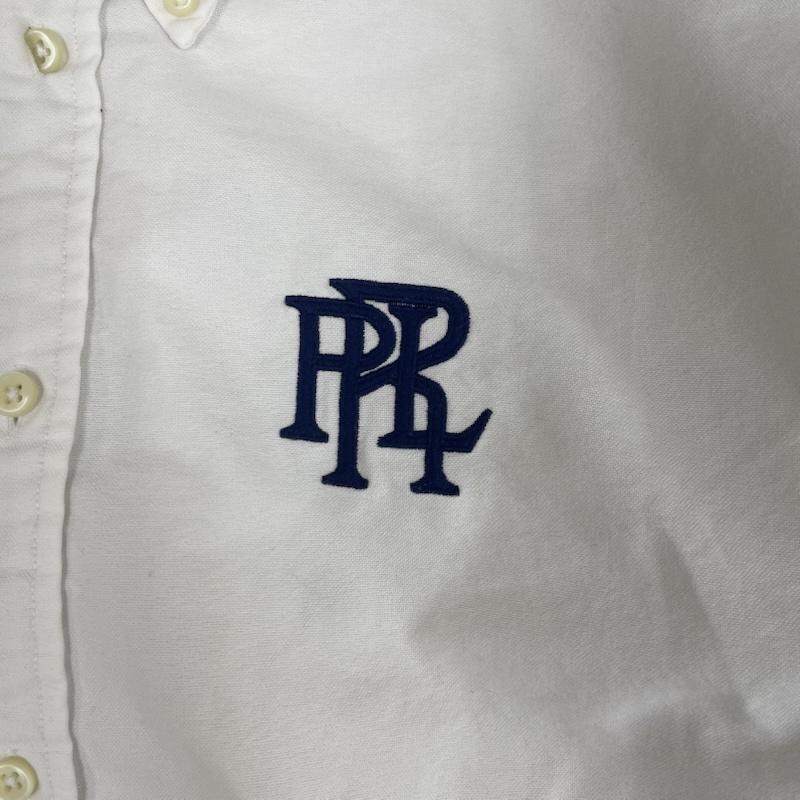 ラルフローレン RALPHLAUREN シャツ、ブラウス 長袖 PRL ロゴ刺繍 ボタンダウン カジュアル シャツ ボーイフレンド フィット M 白 / ホワイト / white メンズ USED 古着 中古 50163373