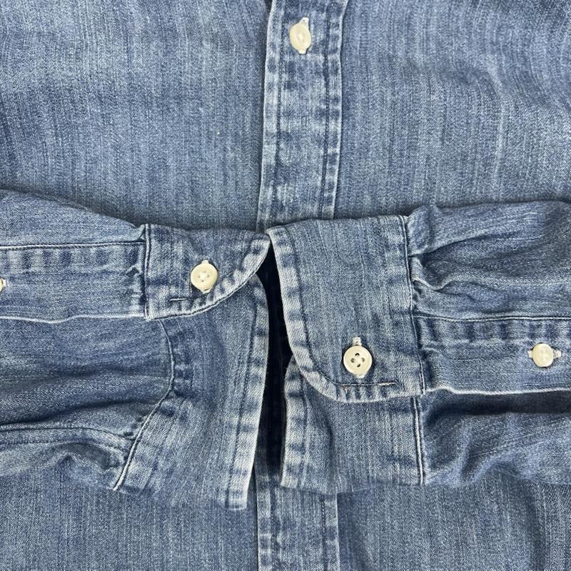 ポロラルフローレン POLO RALPH LAUREN シャツ、ブラウス 長袖 ポニー刺繍 クラシック フィット カジュアル デニム シャツ L インディゴ / インディゴ / Indigo メンズ USED 古着 中古 50163375