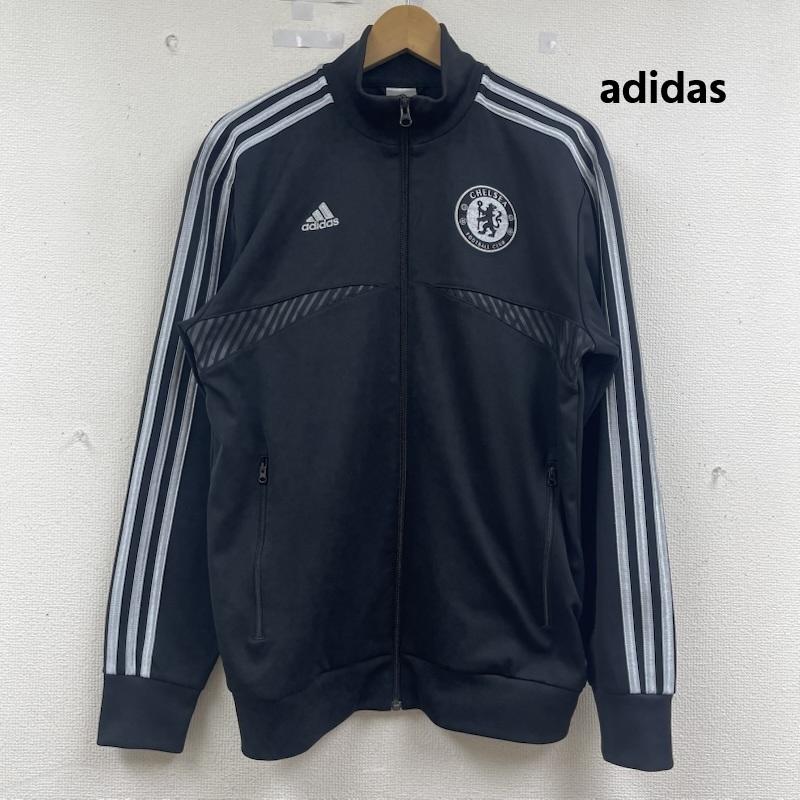 アディダス adidas ジャケット、上着 ジャンパー、ブルゾン Chelsea FC 2013-14シーズン トレーニング トラック サッカー ジャケット L 黒 / ブラック / black メンズ USED 古着 中古 50163377