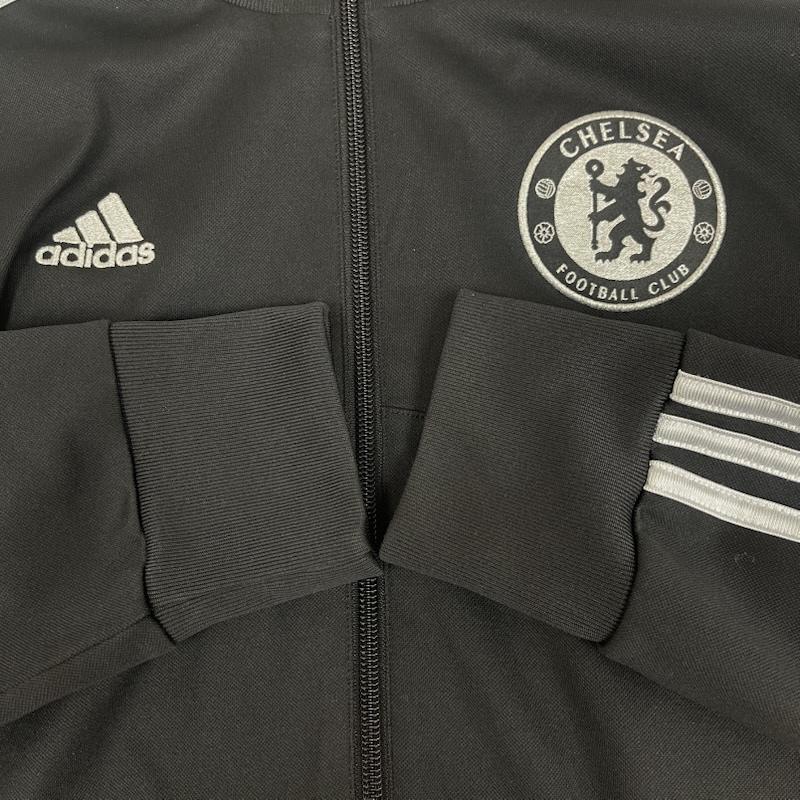 アディダス adidas ジャケット、上着 ジャンパー、ブルゾン Chelsea FC 2013-14シーズン トレーニング トラック サッカー ジャケット L 黒 / ブラック / black メンズ USED 古着 中古 50163377