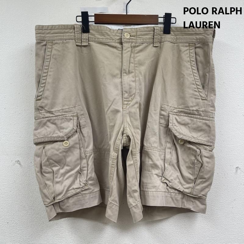 ポロラルフローレン POLO RALPH LAUREN パンツ ショートパンツ パッチ刺繍 ワイド カーゴ ビッグサイズ ショート パンツ 42 ベージュ / ベージュ / beige メンズ USED 古着 中古 50163381