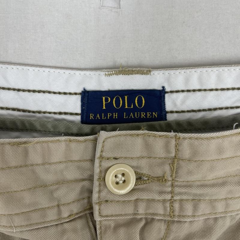 ポロラルフローレン POLO RALPH LAUREN パンツ ショートパンツ パッチ刺繍 ワイド カーゴ ビッグサイズ ショート パンツ 42 ベージュ / ベージュ / beige メンズ USED 古着 中古 50163381