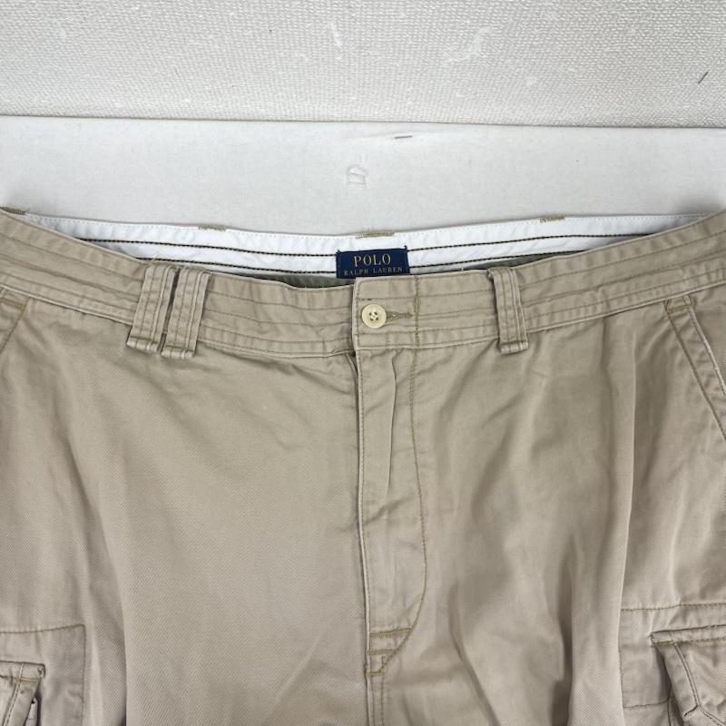 ポロラルフローレン POLO RALPH LAUREN パンツ ショートパンツ パッチ刺繍 ワイド カーゴ ビッグサイズ ショート パンツ 42 ベージュ / ベージュ / beige メンズ USED 古着 中古 50163381
