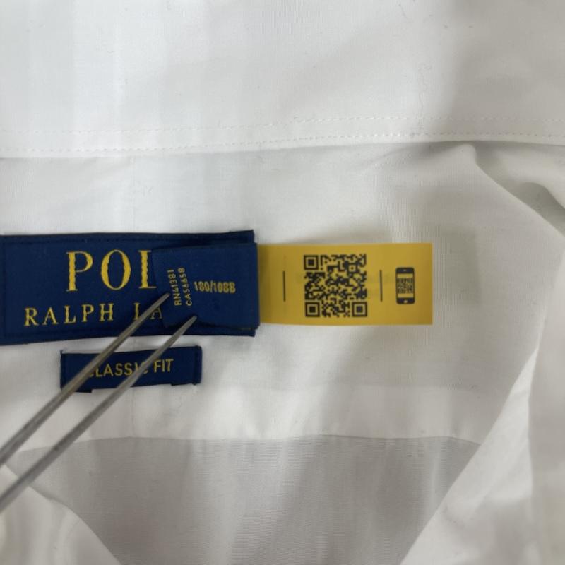 ポロラルフローレン POLO RALPH LAUREN シャツ、ブラウス 長袖 CLASSIC FIT カジュアル 長袖 シャツ ワイシャツ L 白 / ホワイト / white メンズ USED 古着 中古 50163387