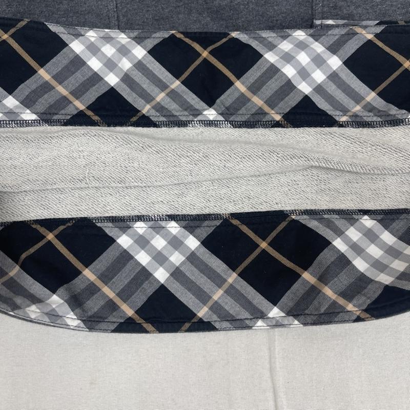 バーバリー・ブルーレーベル BURBERRY BLUE LABEL ワンピース ひざ丈スカート パフスリーブ付き スウェット地 トレーナー ミニワンピース faf89-619-07 38 ダークグレー / ダークグレー / レディース USED 古着 中古 50163391