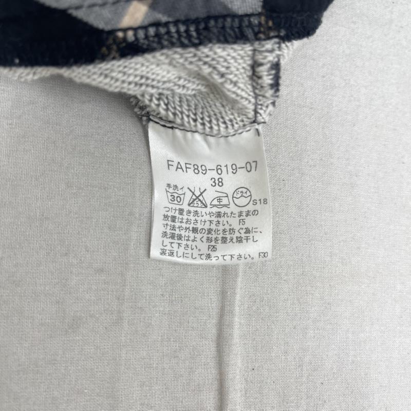 バーバリー・ブルーレーベル BURBERRY BLUE LABEL ワンピース ひざ丈スカート パフスリーブ付き スウェット地 トレーナー ミニワンピース faf89-619-07 38 ダークグレー / ダークグレー / レディース USED 古着 中古 50163391