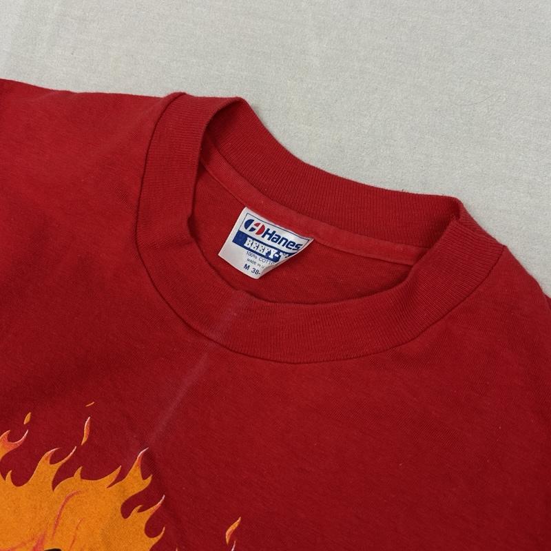 ヘインズ HANES Tシャツ 半袖 90年代 ビンテージ USA製 ユニバーサルスタジオ バックドラフト Tシャツ 90s VINTAGE M 赤 / レッド / red メンズ USED 古着 中古 50163394