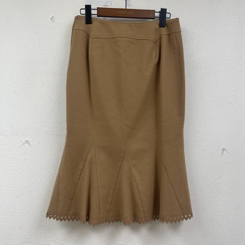 ケイタマルヤマ KEITA MARUYAMA スカート ひざ丈スカート 日本製 マーメイド ライン スカートフレア アイレット スカート 2 ベージュ / ベージュ / beige レディース USED 古着 中古 50163397