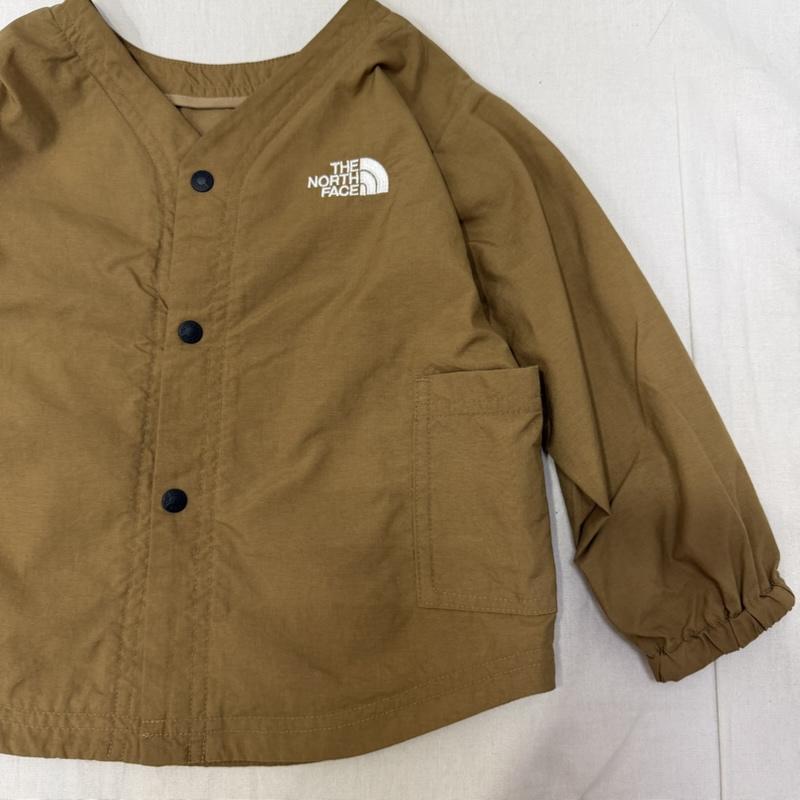 ザノースフェイス THE NORTH FACE ジャケット、上着 ジャンパー、ブルゾン NPB72302 B Field Smock 前後2way UVケア brown 80cm 80cm ロゴ、文字 X 刺繍 茶 / ブラウン / brown ボーイズ USED 古着 中古 50163404